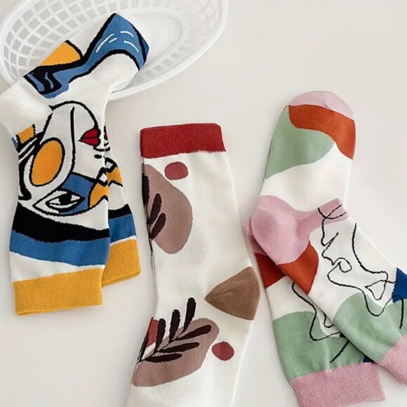 Picasso Abstract Paintings Socks - Picture 4 of 16